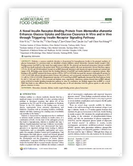 Journals Patents Insumate 苦瓜胜肽